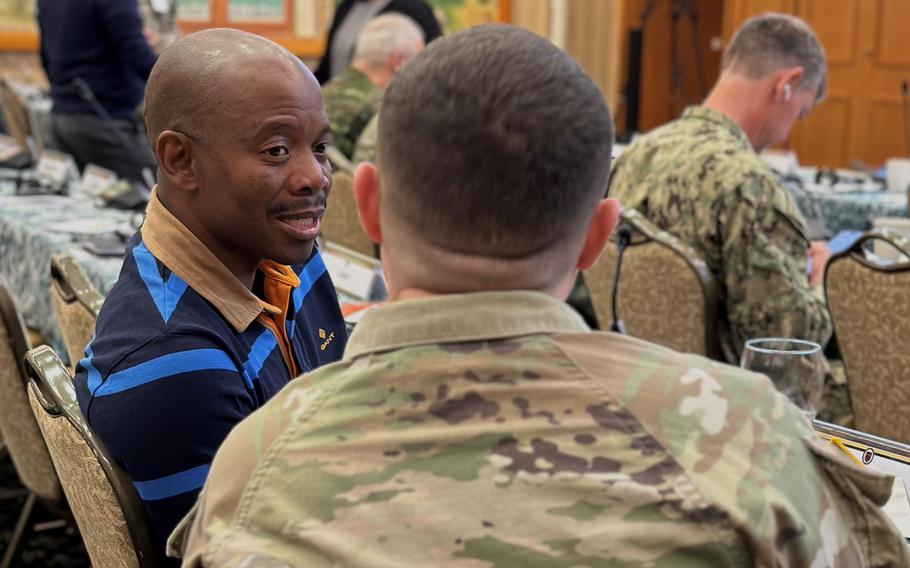 Lt. Col. Lolo Bokwe, a special operations regimental commander from Botswana, shared lessons learned during a successful campaign against Islamic State fighters in Mozambique. Bokwe was among the scores of military officials in attendance this week at U.S. Special Operations Command Africa’s Silent Warrior security conference held in Garmisch-Partenkirchen, Germany. 