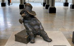 A statue of Paddington Bear at Paddington station. MUST CREDIT: Photo for The Washington Post by Will Hawkes