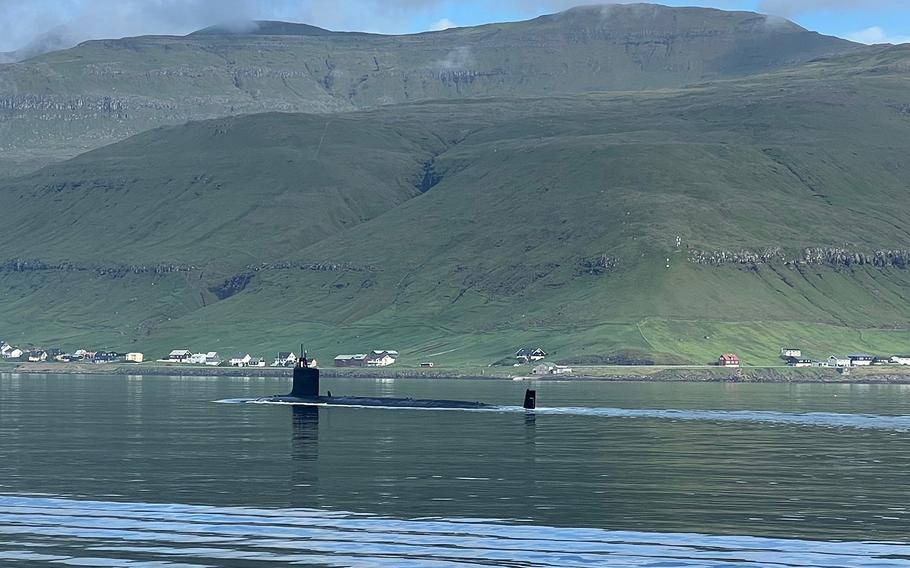 The Virginia-class attack submarine USS Delaware arrived in Torshavn for a scheduled port visit June 26, 2023, marking the first time a U.S. nuclear-powered submarine has moored in the Faroe Islands.