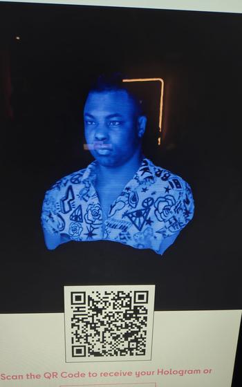 A tool for scanning a person's likeness at the Twist Museum in London. Billing itself as an illusion museum, Twist fuses art, technology and sensory play through a range of exhibits.