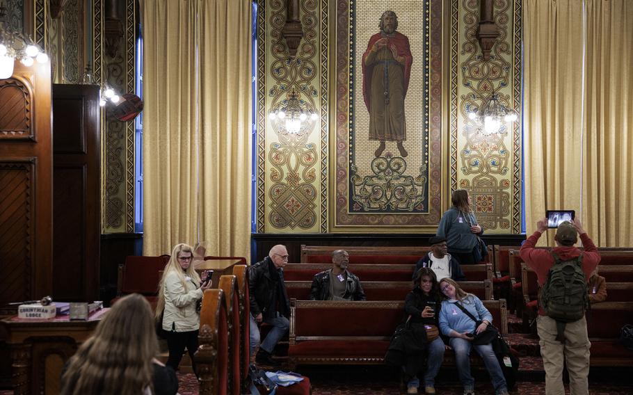 A view inside Norman Hall at the Masonic Temple in Philadelphia. 