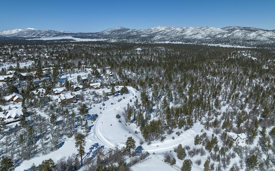 The Big Bear Valley is covered with snow following successive storms which blanketed San Bernardino Mountain communities on Thursday, March 2, 2023, in Big Bear Lake, California. 
