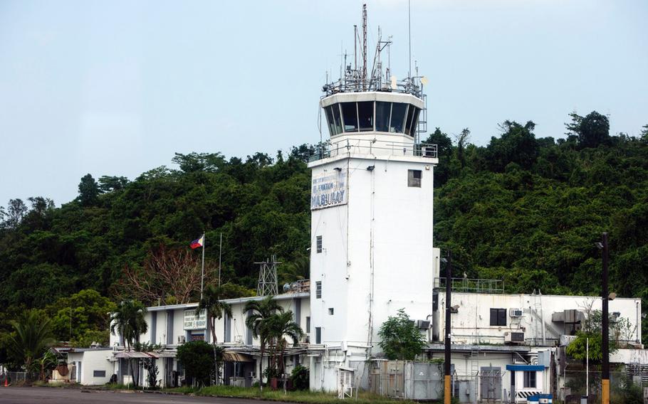 The control tower at the former home of Naval Air Station Cubi Point, Philippines, is pictured on April 23, 2023.