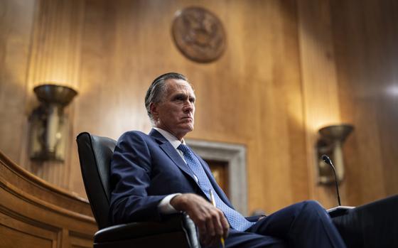 Sen. Mitt Romney. MUST CREDIT: Bloomberg photo by Al Drago