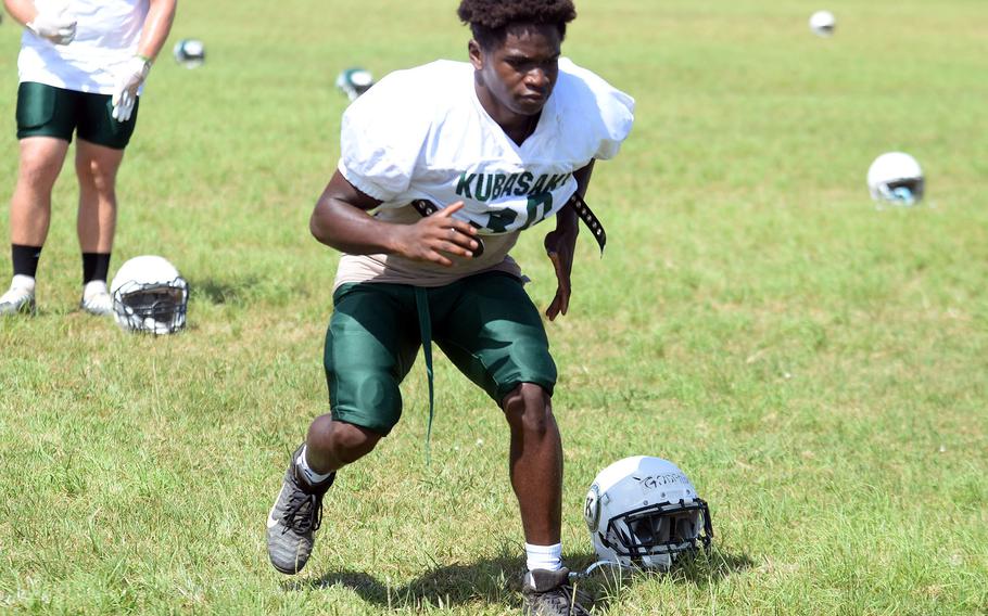 Senior tailback Godfrey Wray should see the lion's share of carries for Kubasaki.