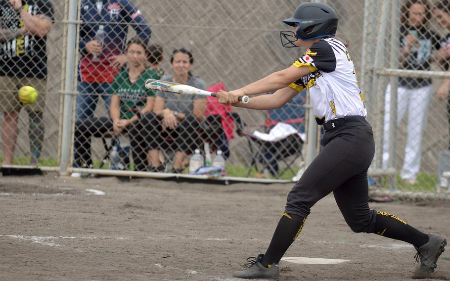 Lia Connolly led Kadena with a .640 batting average, nine extra-base hits and shared the team lead with 12 RBIs.