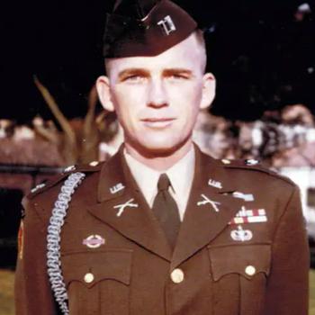 
Retired Col. Ralph Puckett as an Army captain in 1952, a few months after he was wounded in a hellacious battle against Chinese soldiers in North Korea.