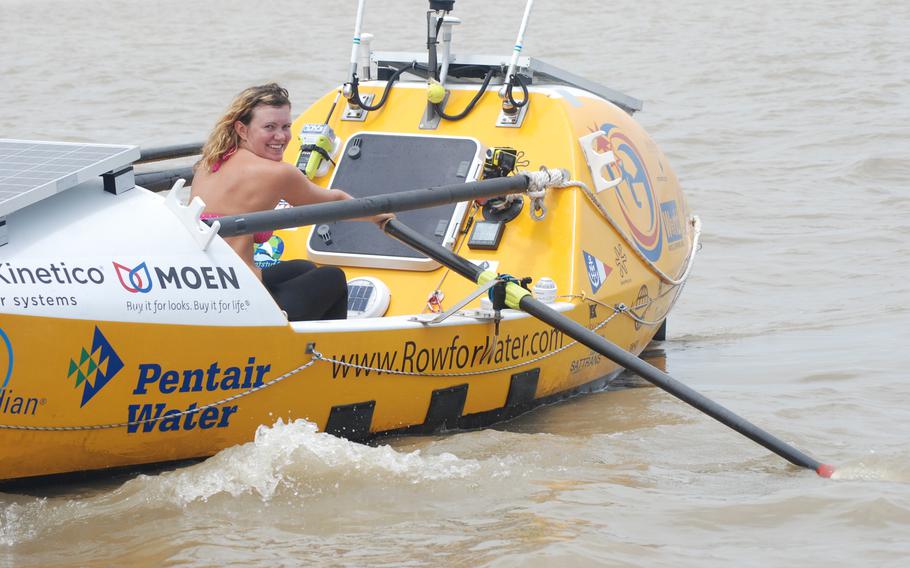 Spotz rowed alone across the Atlantic at 22, raising over $150,000 in the process, according to her website.