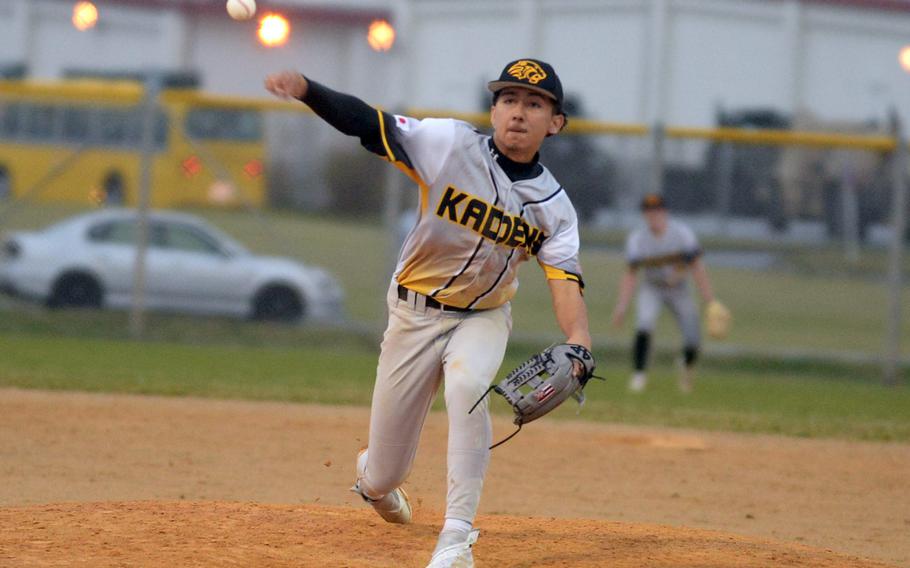 Waioni Mandact throws to home.