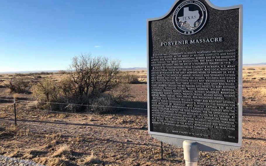 It wasn’t until 2018, 100 years after the Porvenir Massacre on the Texas border with Mexico, that a marker was dedicated to the site by the Texas Historical Commission.
