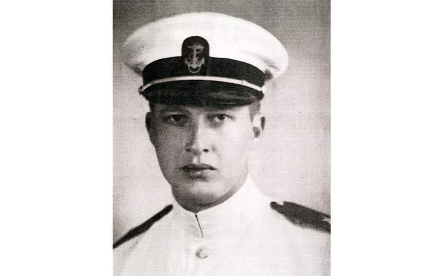 Naval Reserve Ensign Stanley W. Allen was killed while aboard the USS Oklahoma in Pearl Harbor, Hawaii, when the ship was hit and sunk during the Dec. 7, 1941, attack during World War II