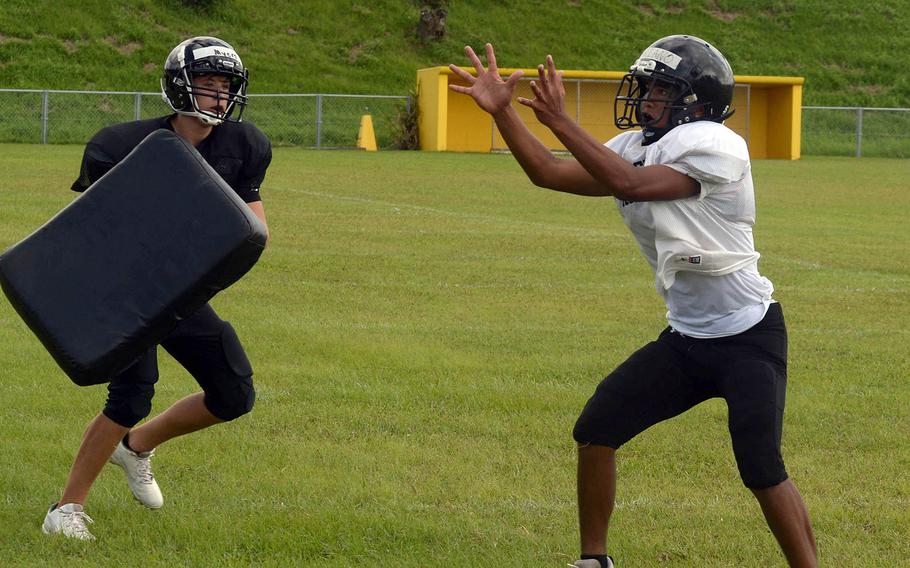 Receiver Javin Mariano is one of many new bodies on the roster of a Kadena team that coach Sergio Mendoza says is starting from scratch more than it's ever been.