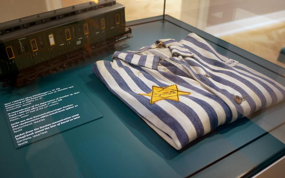 One of the exhibits in the Jewish Museum in Frankfurt is the concentration camp jacket of Friedrich Schafranek, He later collected model trains that reminded him of his deportation train.