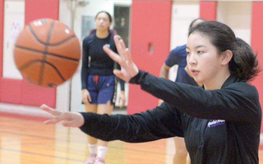 Sophomore Jasmine Pho is one of three returning guards to Nile C. Kinnick's girls basketball lineup.
