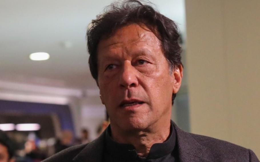 Pakistan's Prime Minister Imran Khan as seen in Davos, Switzerland, on Jan. 22, 2020.