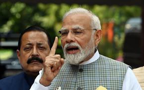 Narendra Modi. MUST CREDIT: Bloomberg photo by Prakash Singh