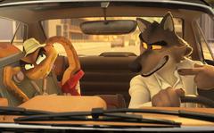The friendship of Mr. Snake (voiced by Marc Maron) and Wolf (Sam Rockwell) is at the heart of the story told in "The Bad Guys." 