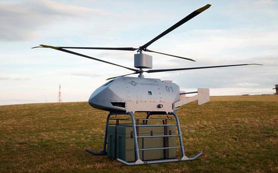 The Marines awarded a contract to Leidos to develop a prototype of an aerial drone that can carry cargo between 300 and 600 pounds to a combat area as many as 100 miles away. 