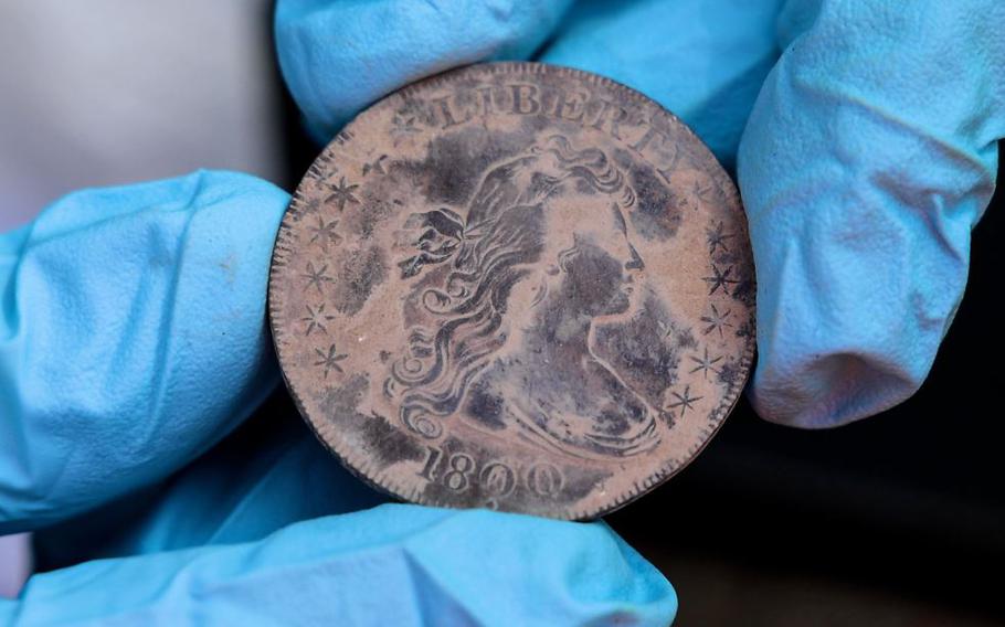 A nearly 200-year-old time capsule that appeared to include only dirt when opened earlier this week at the U.S. Military Academy at West Point, N.Y., has now yielded several old items found in the sediment.
