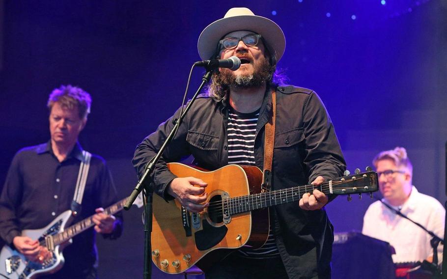 Wilco, fronted by Jeff Tweedy, center, has concert dates set in two German cities in June.