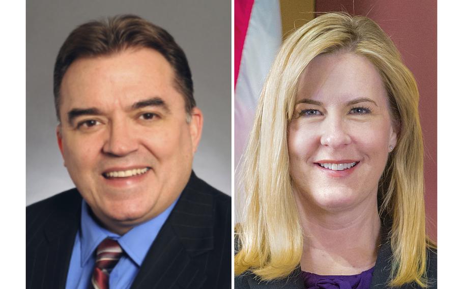 Official photos of Hoffman and Hortman.