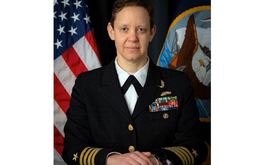 Capt. Danielle DeFant was relieved of command of the guided-missile cruiser USS Lake Erie, Thursday, Oct. 12, 2023. 