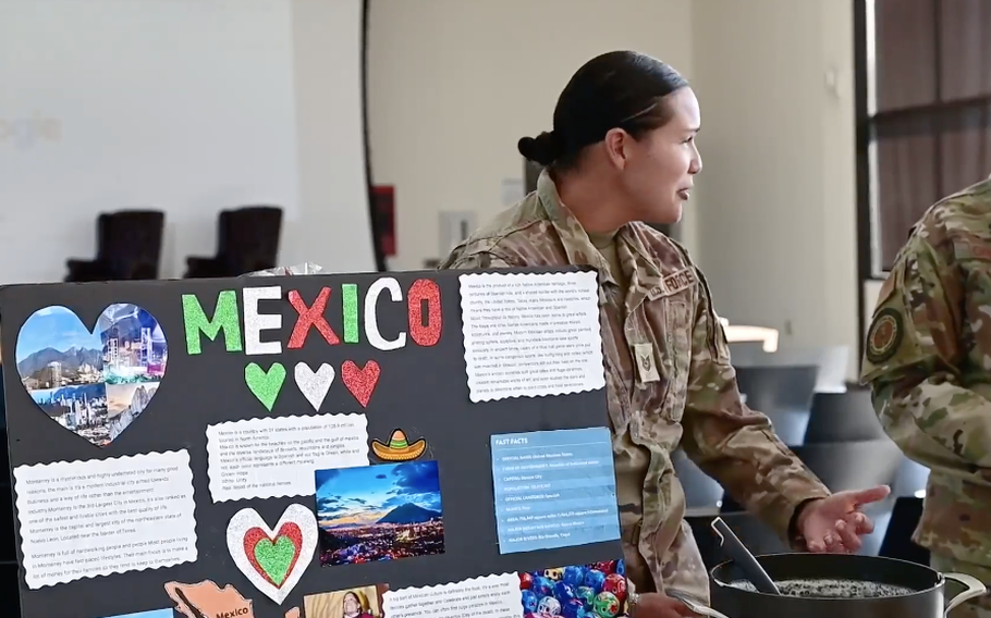 Members of the DC Air National Guard celebrate Hispanic Heritage Month.