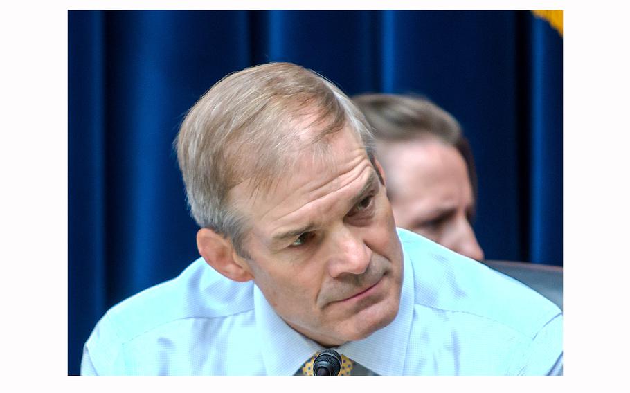 Congressman Jim Jordan, R-Ohio, attends a hearing on Capitol Hill in Washington on Sept. 28, 2023.