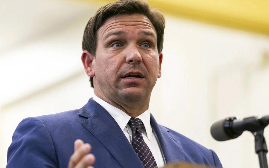 Florida Gov. Ron DeSantis. 