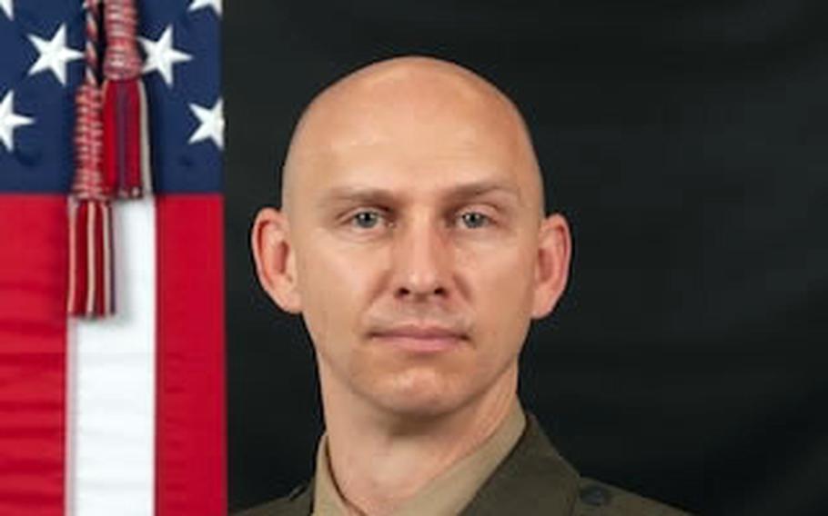 U.S. Marine Corps Maj. Tobin Lewis, 37, of Jefferson, Colo.