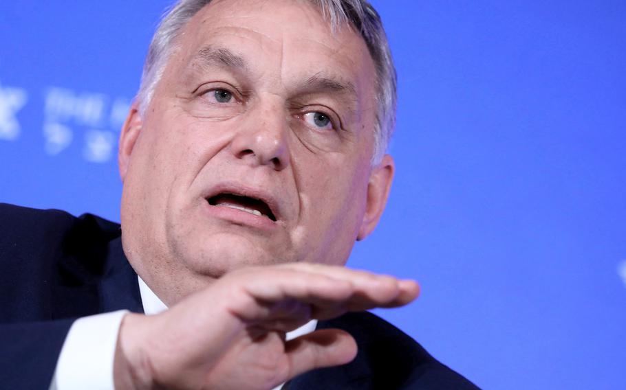 Viktor Orban, prime minister of Hungary, in Rome on Feb. 4, 2020. 