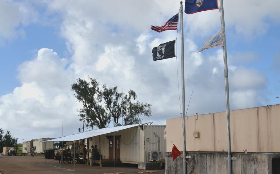 Task Force Talon operates out of austere offices at Site Excalibur, Guam, Nov. 30, 2023. 