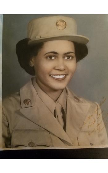Romay Johnson Davis in uniform. 