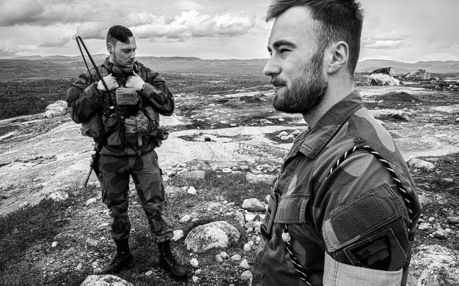 Border guards at the Jarfjord station patrol a complicated natural environment. In summer, they travel on quads; in the winter, they use snowmobiles. 