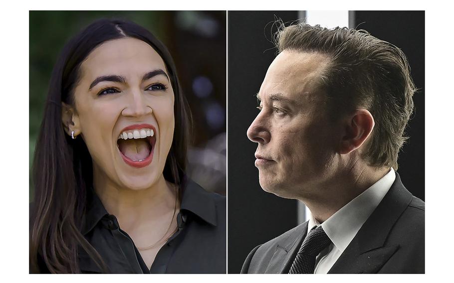 Rep. Alexandria Ocasio-Cortez and Elon Musk have been in a war of tweets since Musk took over Twitter.