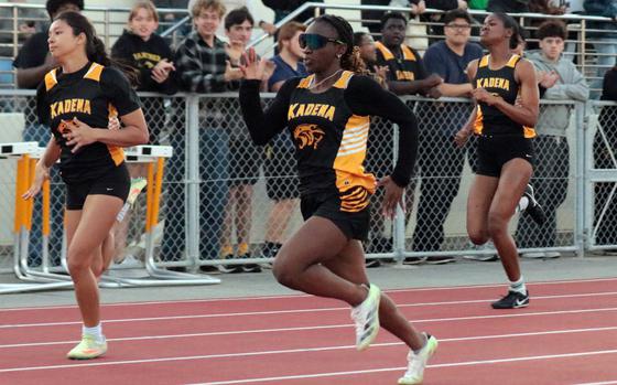 Kadena sophomore Navoni Perry holds the Pacific's fastest 100-meter time entering Friday's Mike Petty Meet.