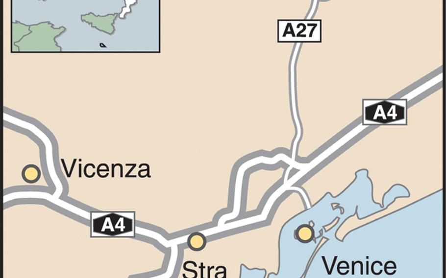 Map of Stra, Italy
