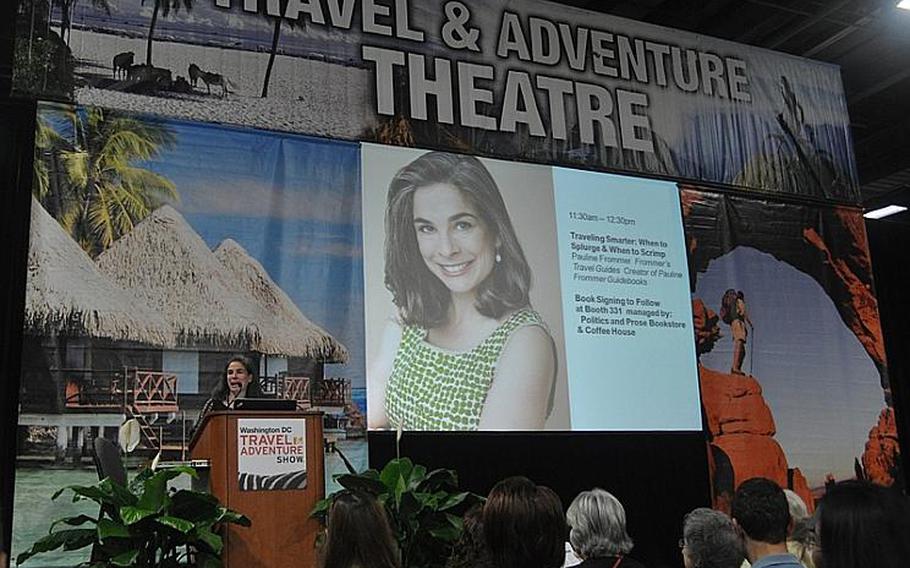 Pauline Frommer of frommers.com spoke at the Travel and Adventure Show in Washington, D.C., in March, 2012. Her topic: When to save and when to splurge while traveling.  