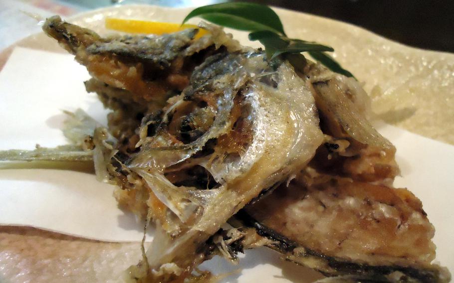 After eating your aji sashimi, the chefs at Juan in Sasebo, Japan, will make tempura out of the rest so you can eat the fish's head, spine and tail.