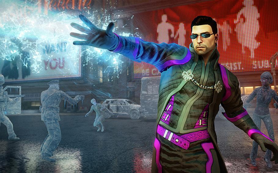 In “Saints Row IV,” you can leap tall buildings, outrun sports cars, set your enemies on fire and fling them throughout the city — all with the power of your mind.