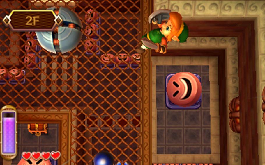 “Between Worlds” has Link solving many puzzles and dungeons vertically, making for a lot of situations that use the 3DS’s 3-D slider well.