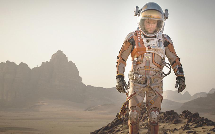 Twentieth Century Fox shows Matt Damon as Mark Watney a scene from the film, "The Martian," directed by Ridley Scott. 