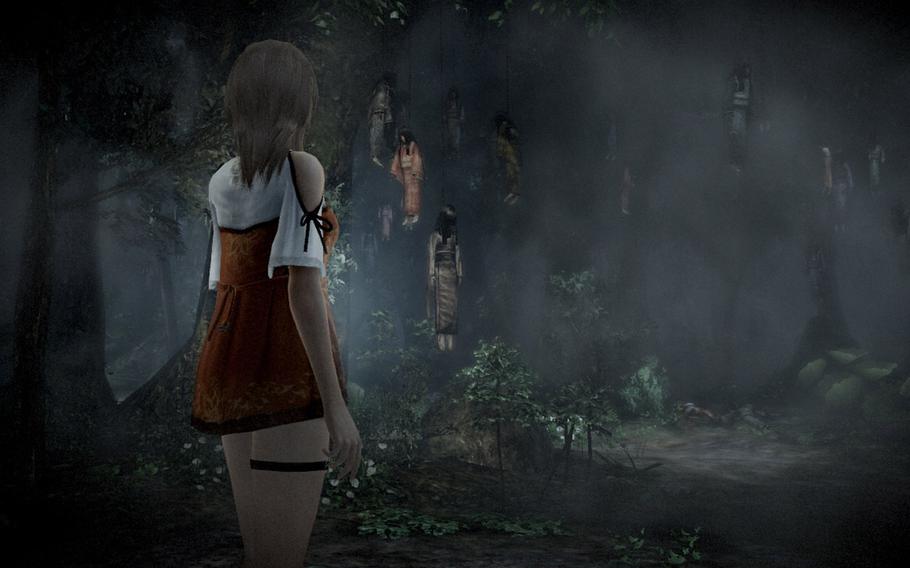The creepiness of "Fatal Frame: Maiden of Black Water" is its main selling point. Of all the odd places you'll see, a haunted forest with dozens of hanging dolls is among the creepiest. 
