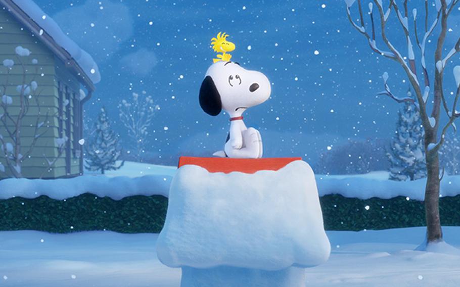 Snoopy and Woodstock in "The Peanuts Movie." 