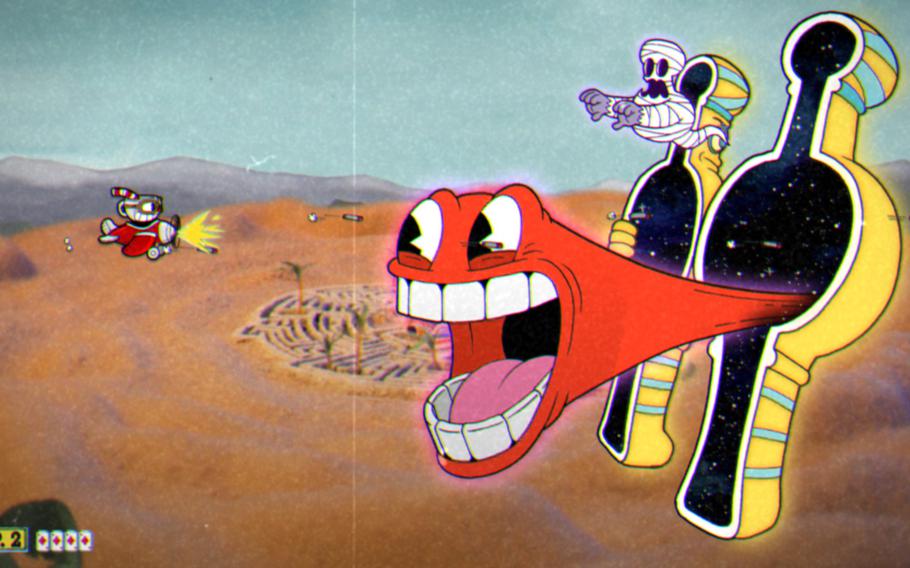 Every aspect of the visual design of "Cuphead" sells the 1930s cartoon aesthetic approach. 