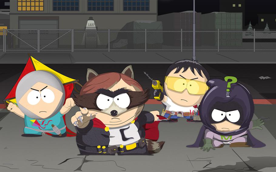 In "South Park: The Fractured But Whole," Cartman and the boys put on capes and cowls and dispense justice throughout their town.