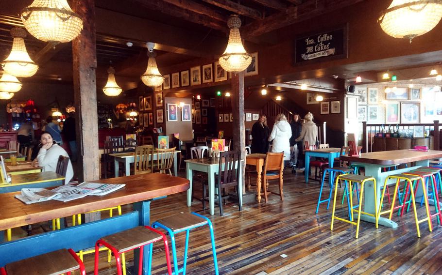 Inside the Edmundo Lounge located at Bury St. Edmunds, England, Tuesday, January 16, 2018. The restaurant is dog-friendly and has a plenty of seating on two floors.

