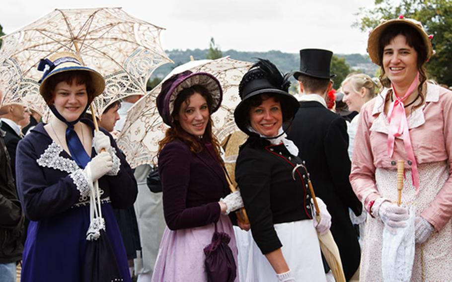 Revelers will don their best Regency period clothing to celebrate the Jane Austen Festival in Bath, England. More than 80 events will take place Sept. 14-23 as the festival, in its 18th edition, celebrates the novel "Persuasion."