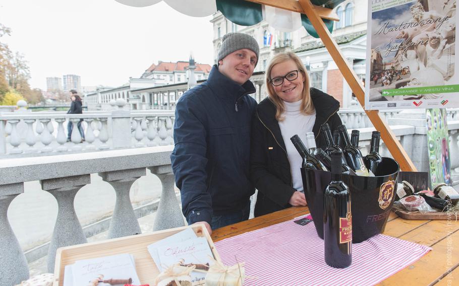 The Old Town is transformed into a wine bar for St. Martins Day on Nov. 10 at the Vinska Pot in Ljubljana, Slovenia. Admission is free.