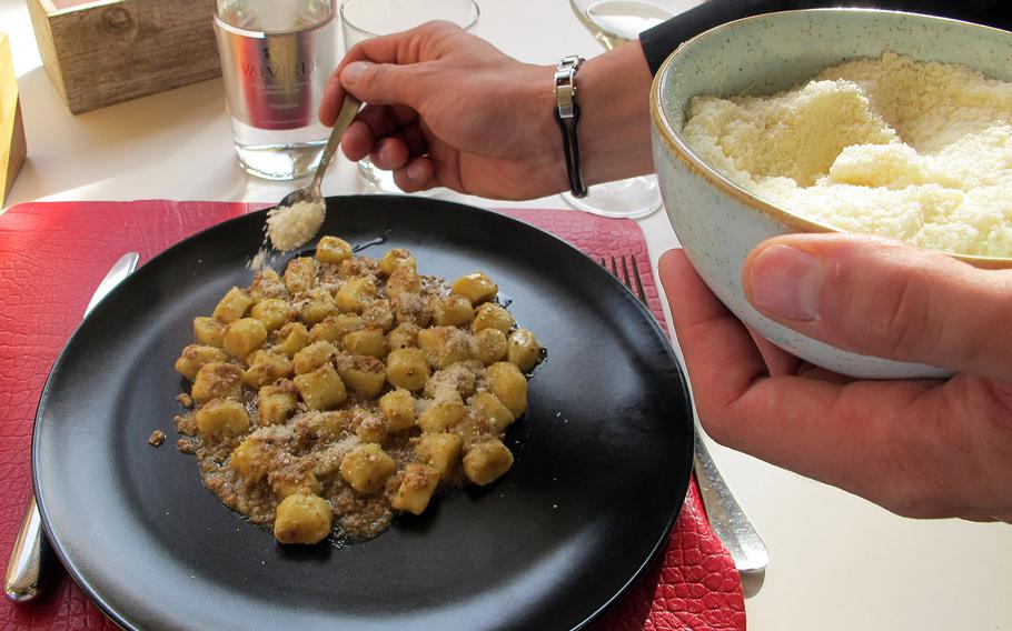 If asked if you want parmesan on your gnocchi with veal ragu and black truffle at Biasio Centro in downtown Vicenza, Italy, always say yes.  